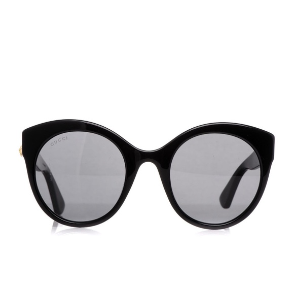GUCCI Round frame soft cat-eye acetate sunglasses NEW - Picture 1 of 12